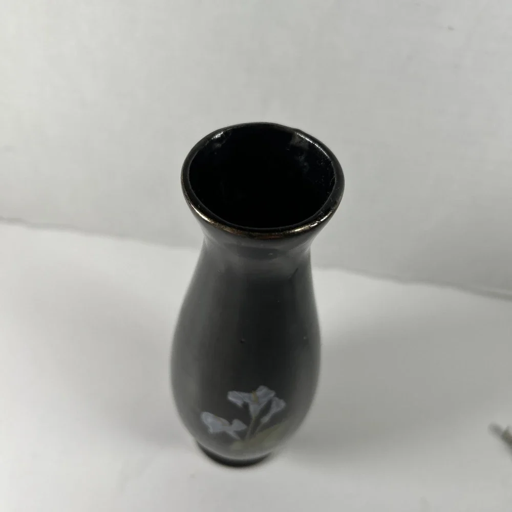 Vintage Mars 80's Black‎ Bud Base Blue Lily 8 Inch